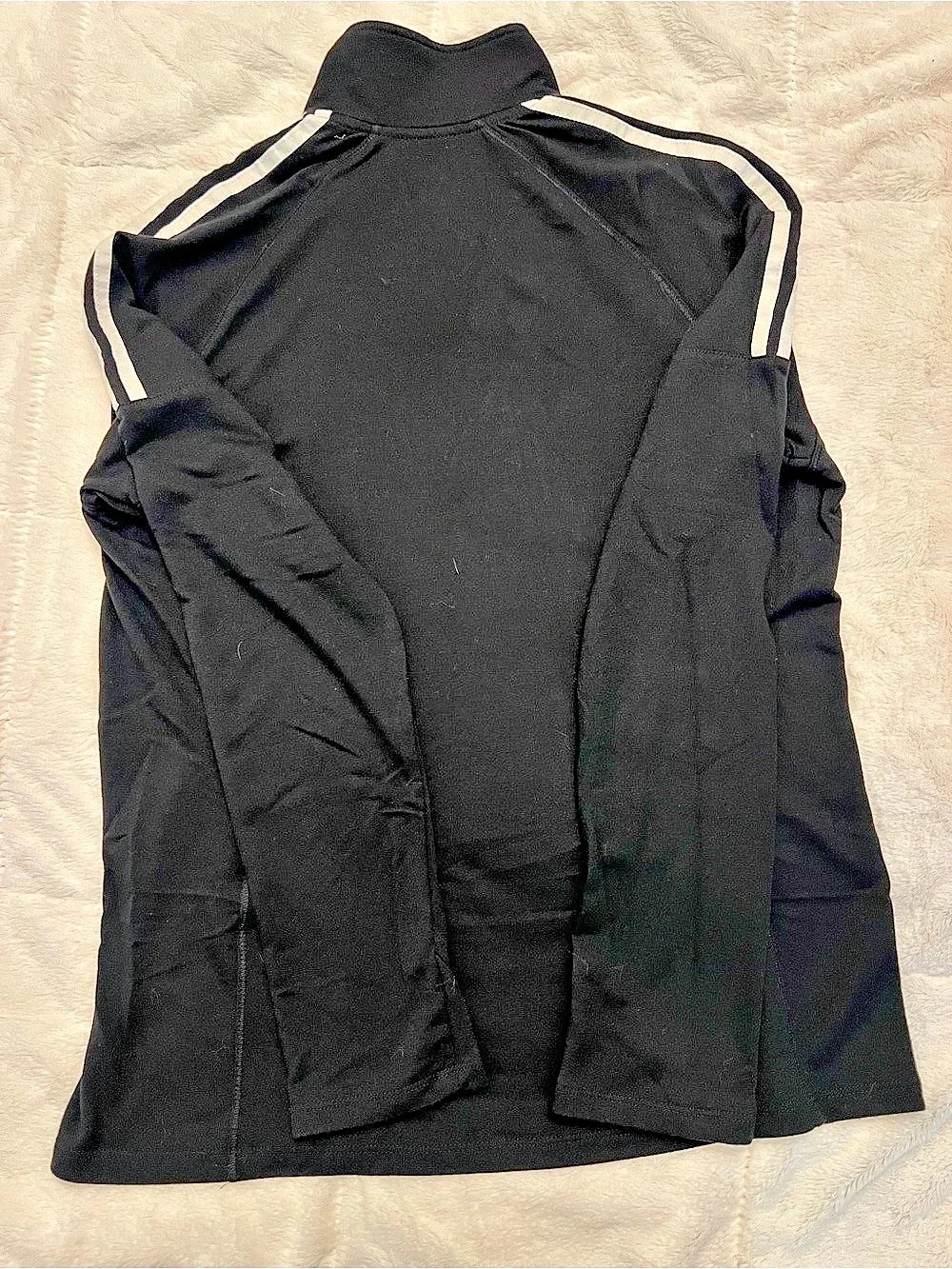 Men’s adidas Golf quarter-zip collared pullover Black